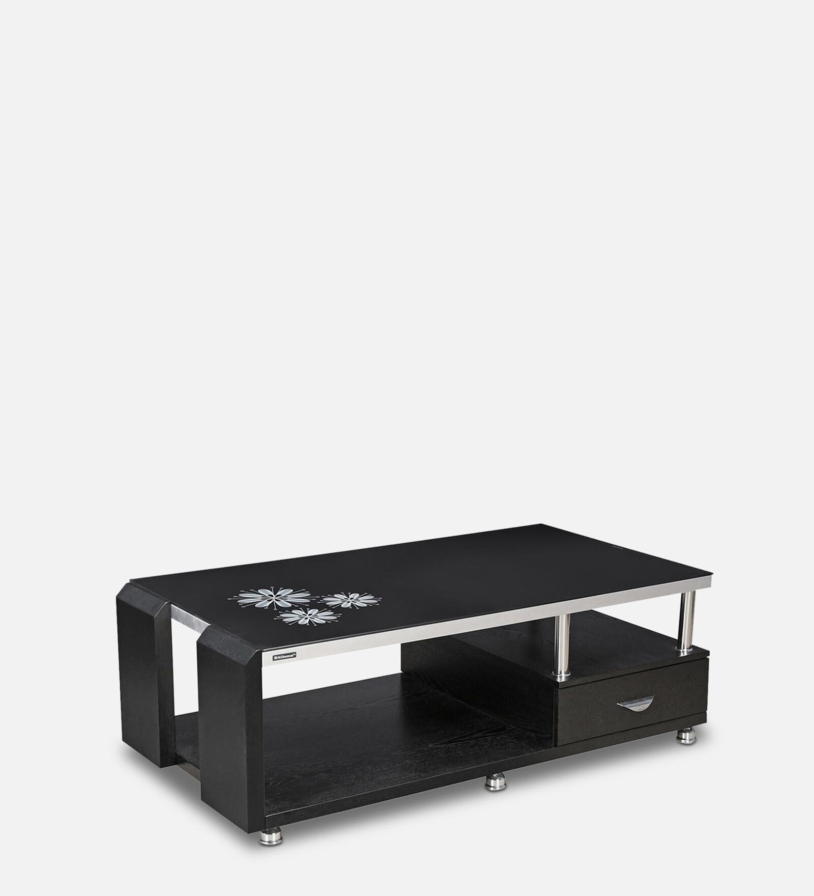 Alvina Coffee Table in Black Finish