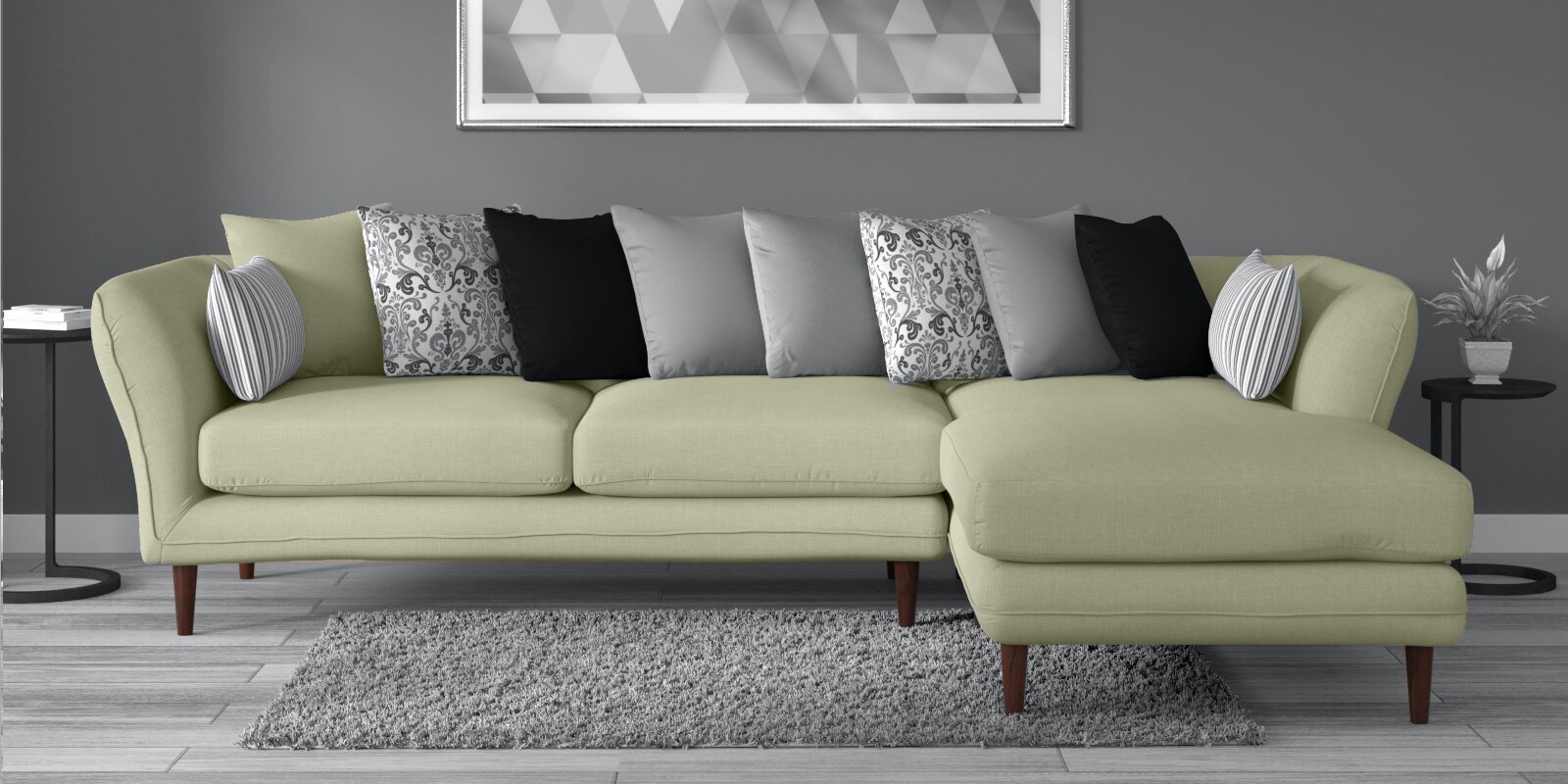 Buy Aleandro 3 Seater Lhs Sectional Sofa In Beige Colour Casacraft By Pepperfry Online Contemporary Lhs Sectional Sofas Sectional Sofas Furniture Pepperfry Product