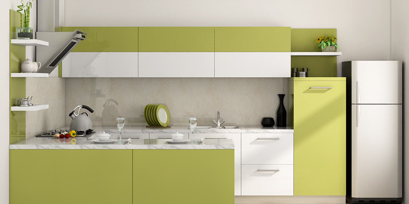 Buy Alexandra U Shaped Modular Kitchen Designed in BWR Ply at 15% OFF ...