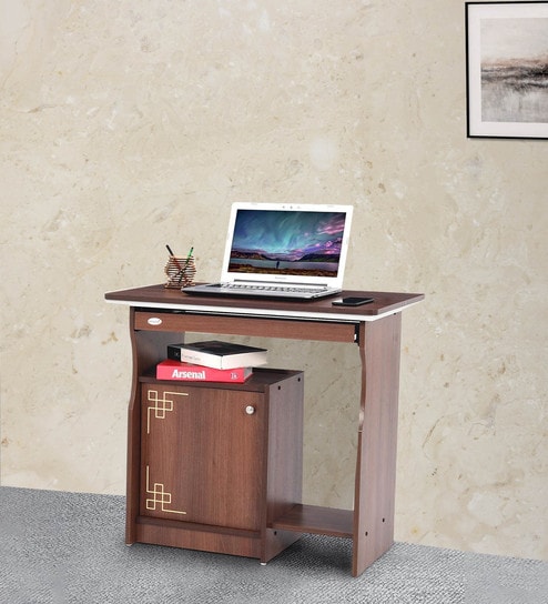 Buy Alamo Computer Table In Acacia Finish By Royaloak Online