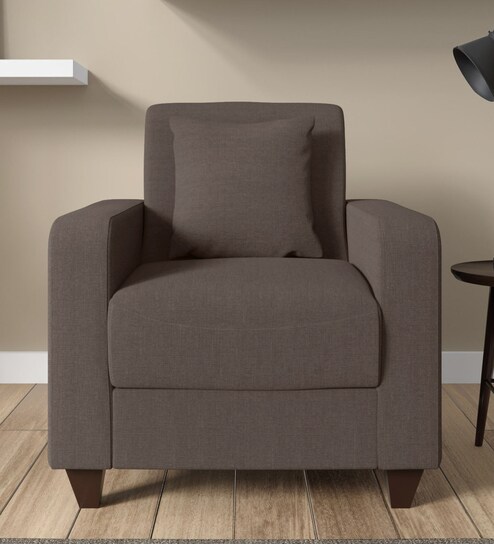 Buy Aurelia 1 Seater Sofa In Ginger Brown Colour By Woodsworth