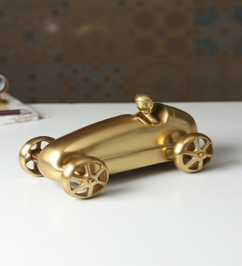 Gold Aluminium Alfa Romeo Car Small Decorative-image-32