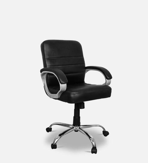 Alfred Mid Back Office chair in Black Colour