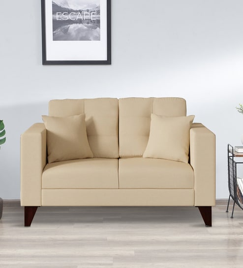 Buy Atlanta Velvet 2 Seater Sofa In Olive Green Colour at 5% OFF