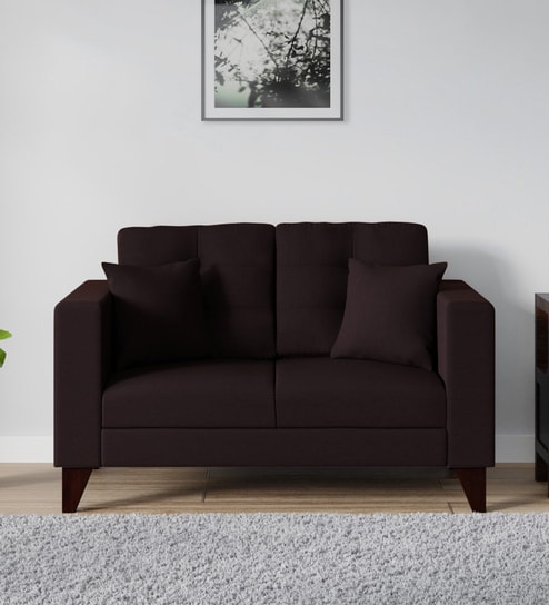 Buy Atlanta Velvet 2 Seater Sofa In Olive Green Colour at 5% OFF