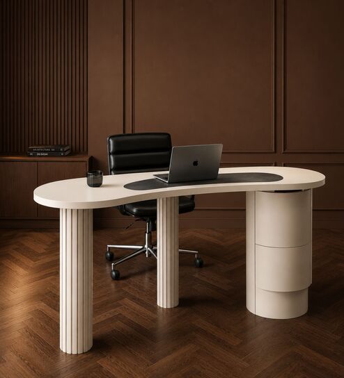 Alia Office Desk In Mango Wood Finish