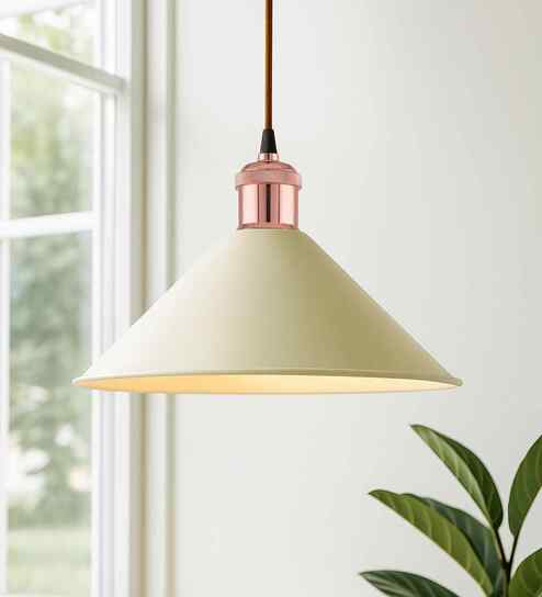 Alias White Metal Hanging Light