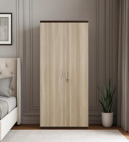 Alston 2 Door Large File Cabinet In Balliness Pine & Cloud Ash Finish With Lock