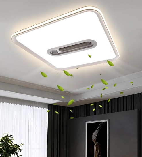 Aluminium LED Chandelier Ceiling Fan with Invisible Blades