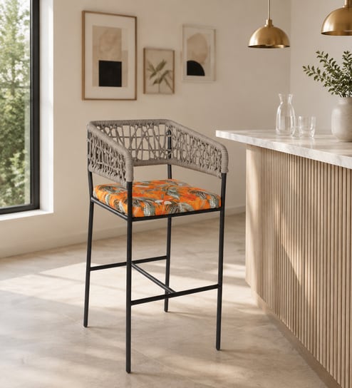 bohemiana from pepperfry Alurista Metal Outdoor Bar Chair-picture-0