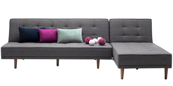 Buy Alia L Shaped Comfortable Sofa Bed In Grey Colour By Furny Online Fabric Sofa Cum Beds Sofa Cum Beds Furniture Pepperfry Product