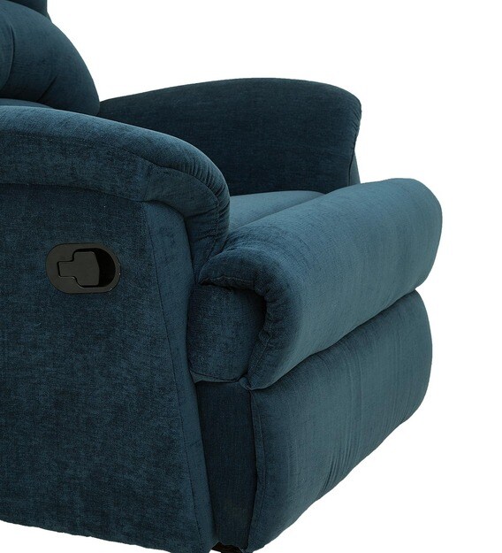 Buy Alexandria 1 Seater Manual Recliner in Teal Colour by Furnitech
