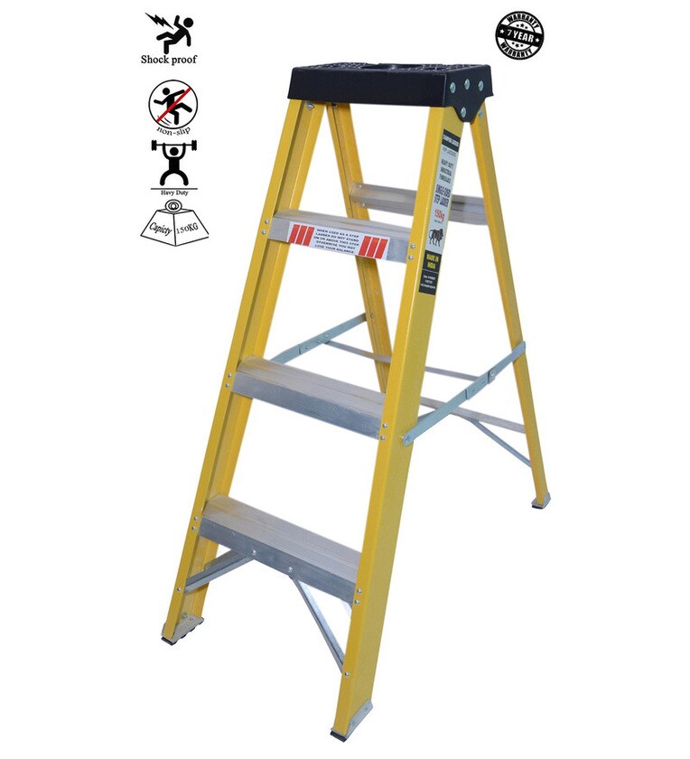 Buy 4 Steps 4 Ft Plastic Step Ladder By Alnico Online Step Ladders