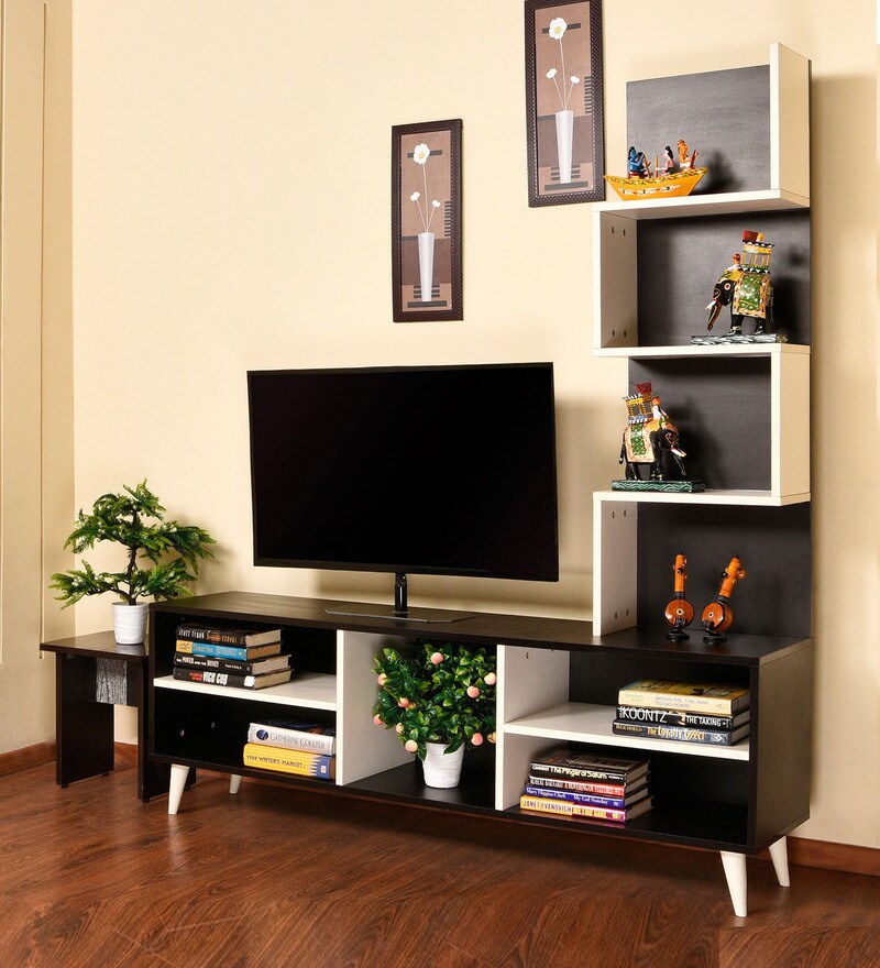 Buy Alaska TV Unit in Black Colour by Home Wud Online TV Units TV