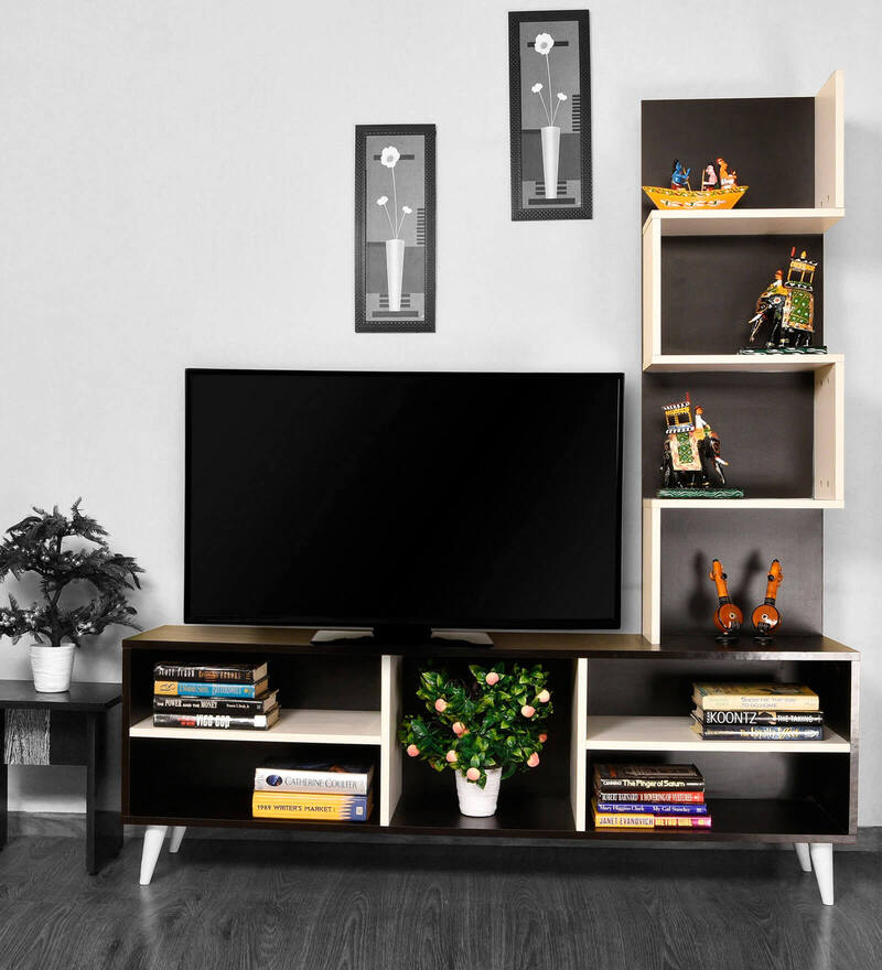 Buy Alaska TV Unit in Black Colour by Home Wud Online TV Units TV