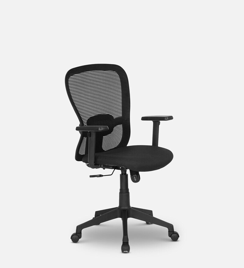 Buy Alba Breathable Mesh Ergonomic Chair in Black Colour by Nilkamal