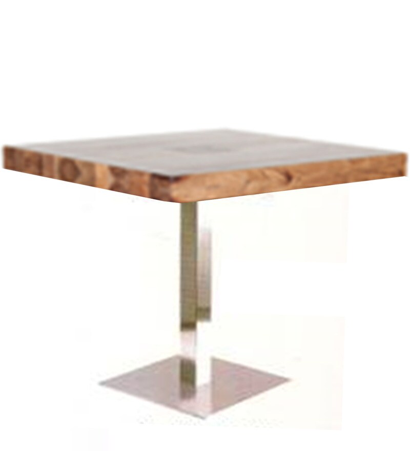 Buy Alberto Dining Table Top With Ms Powder Coated ,Table Base In Dal