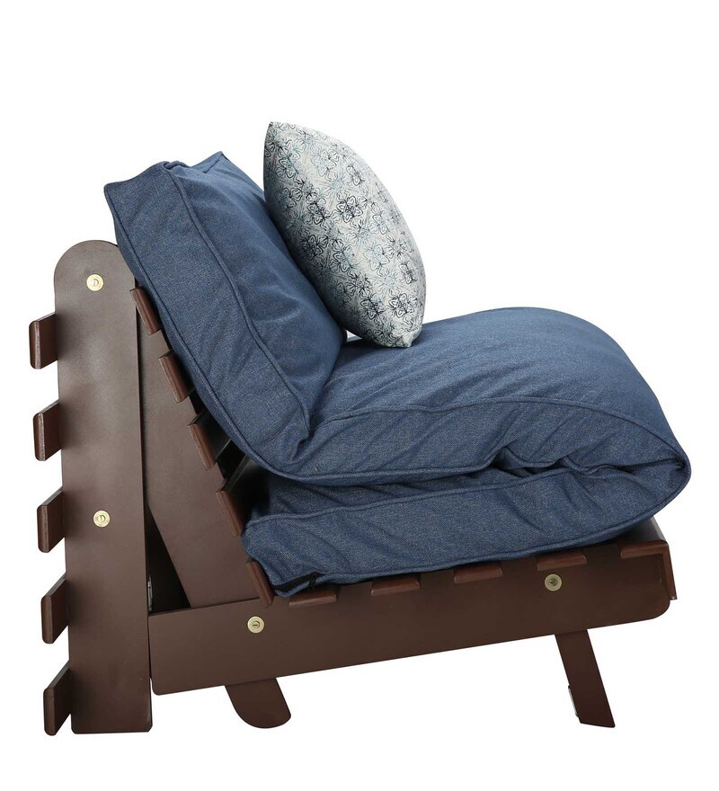 Buy Single Futon in Blue Colour with Mattress Online Futons Futons