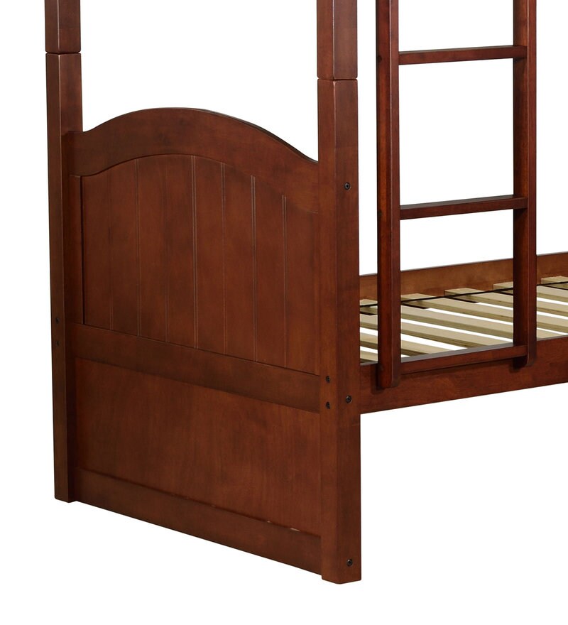 Buy Alexander Bunk Bed in Walnut Finish CasaCraft By Pepperfry Online