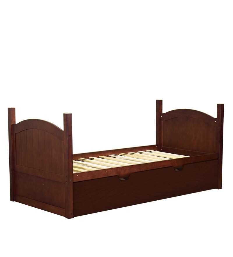 Buy Alexander Bunk Bed with Pull Out Bed in Walnut Finish CasaCraft