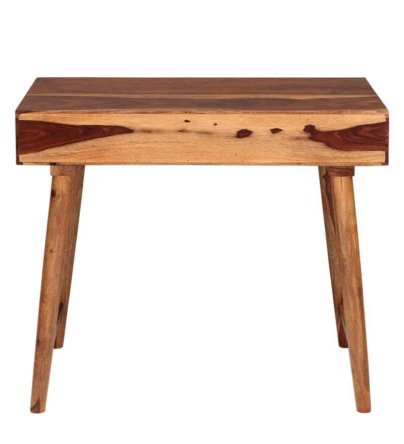 Buy Alexis Study Table in Walnut Finish by Evok Online MidCentury
