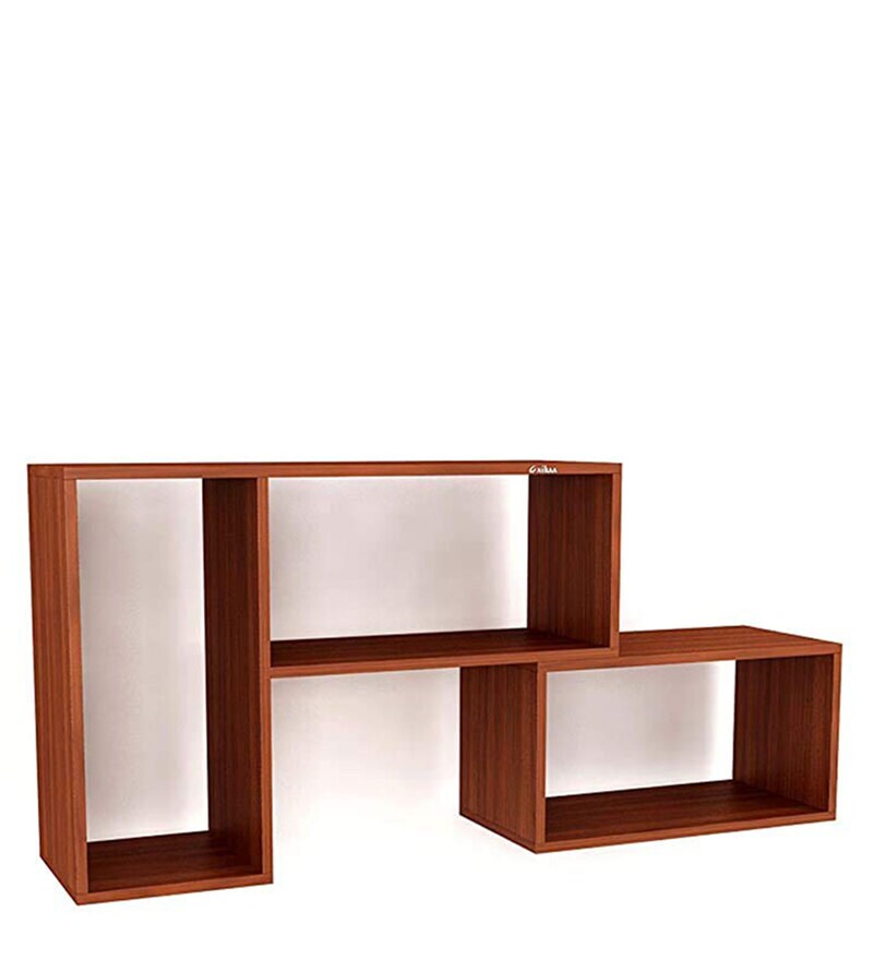 Buy Alfric TV Shelf For TV Upto 40\ in Walnut Finish by Anikaa Online TV Shelves