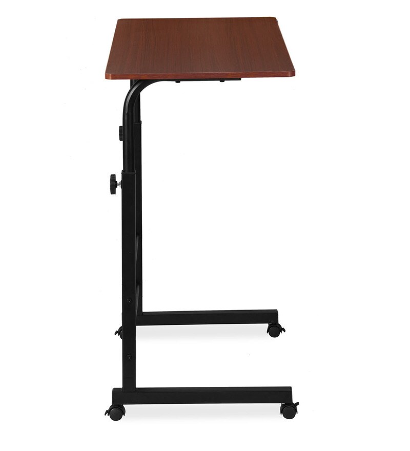 Buy Allay Height Adjustable Portable Table in Teak Colour by Nilkamal Online Portable Tables