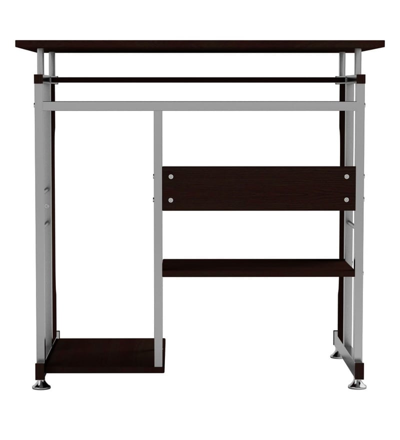Buy Alpha Computer Table in Black Walnut Finish by Nilkamal Online