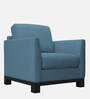 Aladin Fabric 1 Seater Sofa In Light Blue Colour