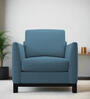 Aladin Fabric 1 Seater Sofa In Light Blue Colour