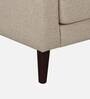 Alaine Fabric 1 Seater Sofa In Beige Colour