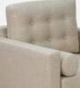 Alaine Fabric 1 Seater Sofa In Beige Colour