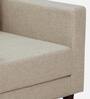 Alaine Fabric 1 Seater Sofa In Beige Colour