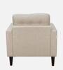 Alaine Fabric 1 Seater Sofa In Beige Colour