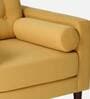 Alaine Fabric 1 Seater Sofa In Camel Yellow Colour
