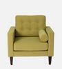 Alaine Fabric 1 Seater Sofa In Olive Green Colour