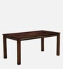 Alamo Sheesham Wood 6 Seater Dining Set In Scratch Resistant Provincial Teak Finish