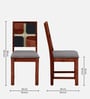 Alamo Sheesham Wood Dining Chair In Scratch Resistant Honey Oak Finish (Set Of 2)