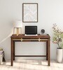 Alamo Sheesham Wood Writing Table In Scratch Resistant Provincial Teak Finish