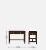 Alamo Sheesham Wood Writing Table In Scratch Resistant Provincial Teak Finish