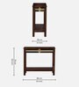 Alamo Sheesham Wood Console Table In Scratch Resistant Provincial Teak Finish