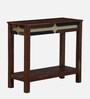 Alamo Sheesham Wood Console Table In Scratch Resistant Provincial Teak Finish