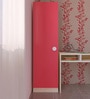 Alana Kids 1 Door Wardrobe in Light Pink Woodgrain Finish