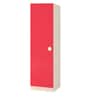 Alana Kids 1 Door Wardrobe in Light Pink Woodgrain Finish