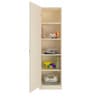Alana Kids 1 Door Wardrobe in Light Yellow Woodgrain Finish