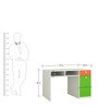 Alana Kid'S Kids Study Table in Orange & Green Colour