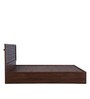Alana Queen Size Bed in Cocorica Finish with Box Storage