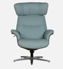 Aland Leather Wing Recliner With Adjustable Headrest And Swivel Function