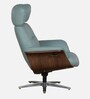 Aland Leather Wing Recliner With Adjustable Headrest And Swivel Function