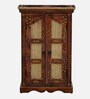 Alankaar Hand-Painted Solid Wood Cabinet In Multi-Colour